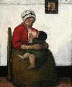 Jakob Smits Great Red Maternity Germany oil painting artist
